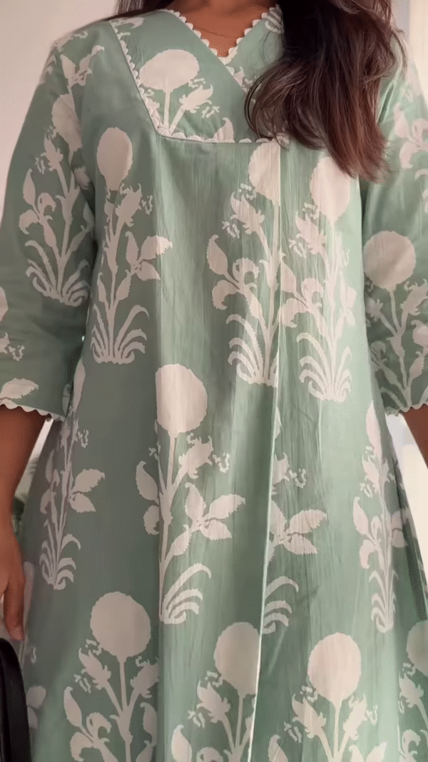 🌿 Everyday Grace: Pure Cotton Printed Kurta Set – Now in Multiple Colors 🌸 - Image 5