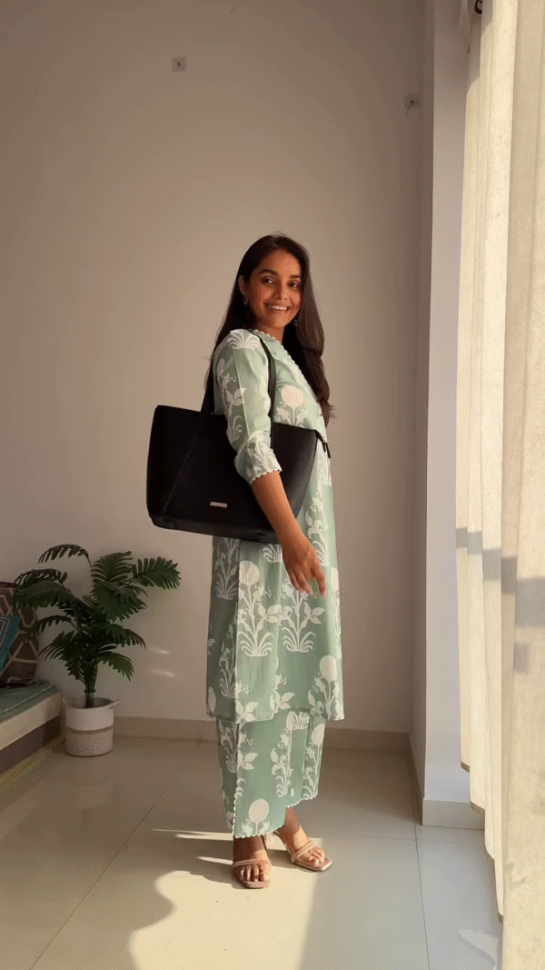 🌿 Everyday Grace: Pure Cotton Printed Kurta Set – Now in Multiple Colors 🌸 - Image 6