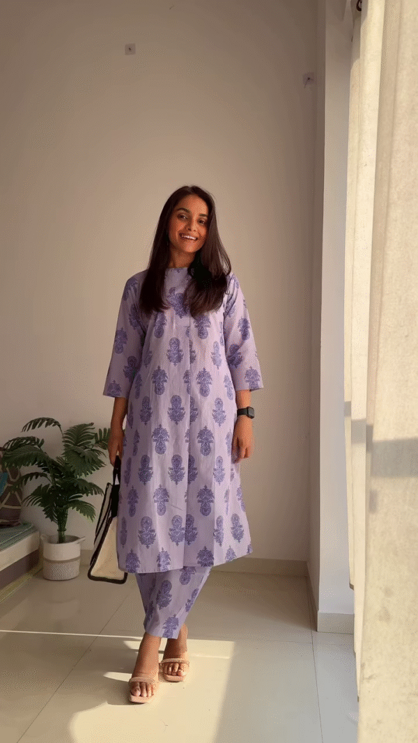🌿 Everyday Grace: Pure Cotton Printed Kurta Set – Now in Multiple Colors 🌸 - Image 8