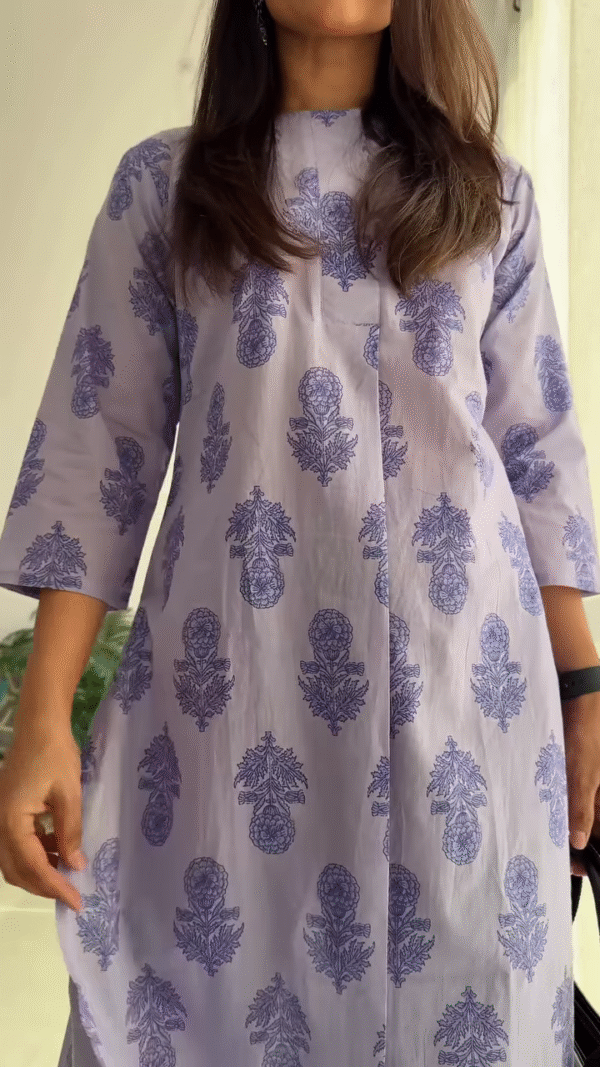 🌿 Everyday Grace: Pure Cotton Printed Kurta Set – Now in Multiple Colors 🌸 - Image 9