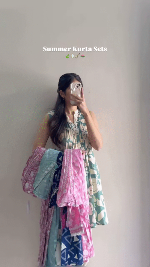 Breezy & Beautiful: Summer Kurta Sets in Vibrant Prints and Shades ☀️👗