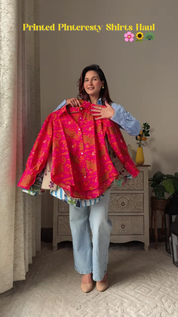 Bold & Colorful Pinterest-Inspired Printed Shirt Collection – Oversized Aesthetic Button-Downs in Multi-Color Styles with Unique Art Prints