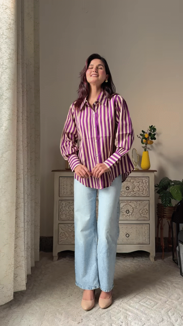 Bold & Colorful Pinterest-Inspired Printed Shirt Collection – Oversized Aesthetic Button-Downs in Multi-Color Styles with Unique Art Prints - Image 11