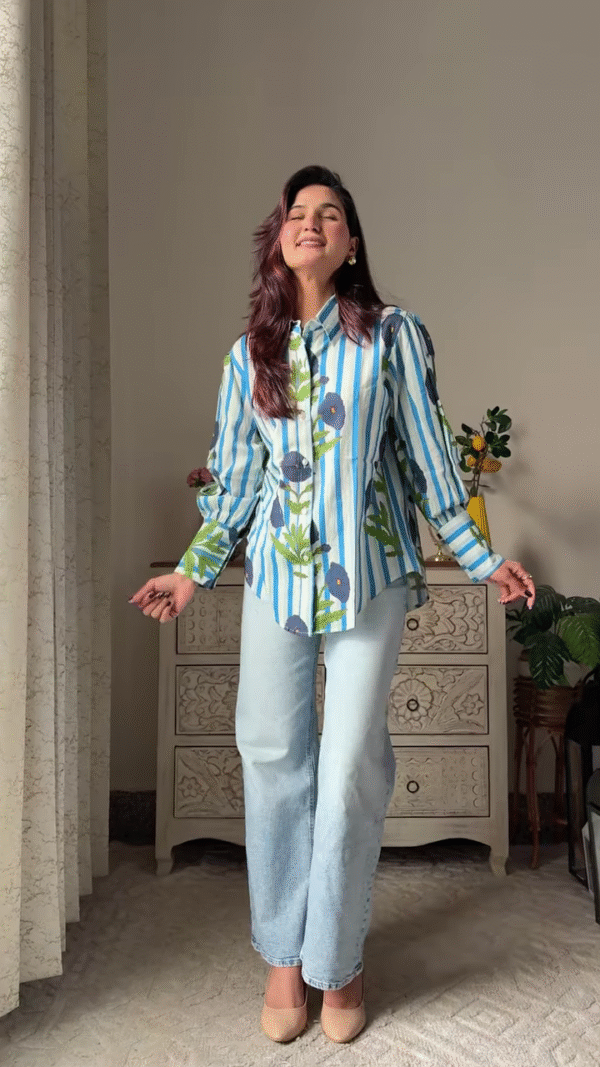 Bold & Colorful Pinterest-Inspired Printed Shirt Collection – Oversized Aesthetic Button-Downs in Multi-Color Styles with Unique Art Prints - Image 7