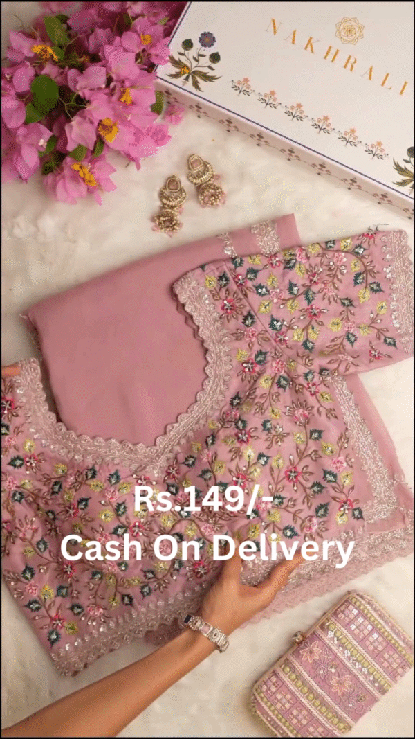 Mustard Yellow Floral Embroidered Ethnic Set – Regal Charm with Modern Grace - Image 2